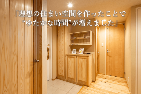 理想の住まい空間を作ったことで”豊かな時間”が増えました